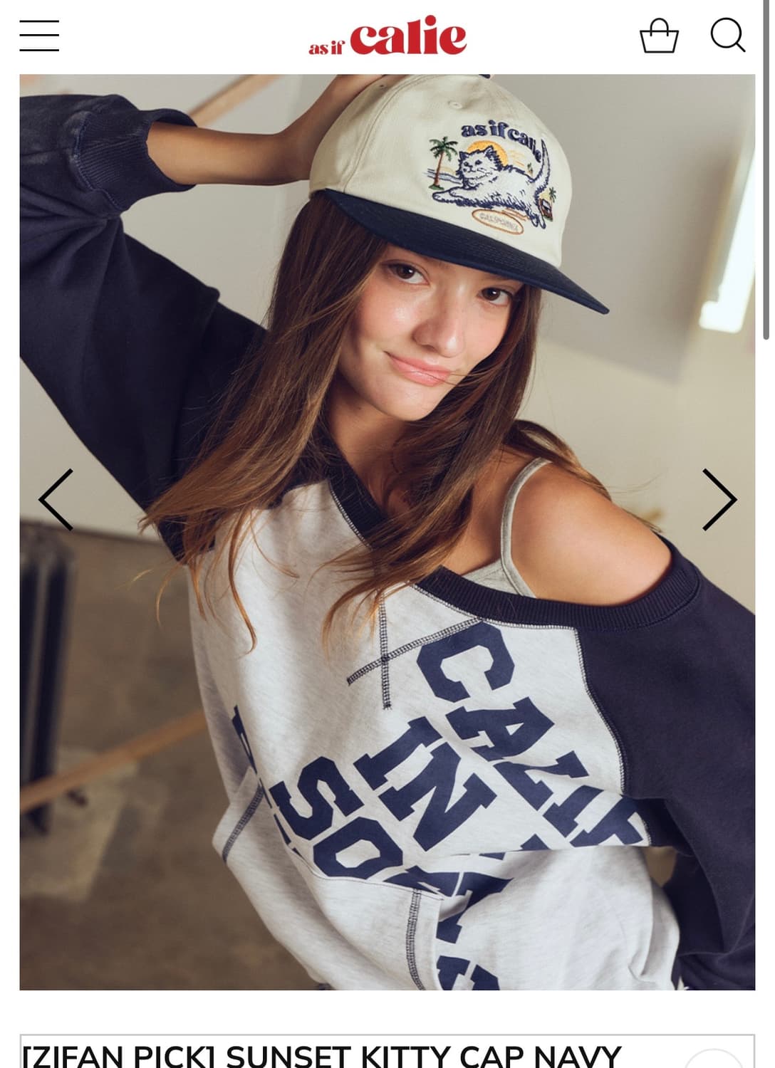 애즈이프캘리 as if calie CAP 상품이미지1