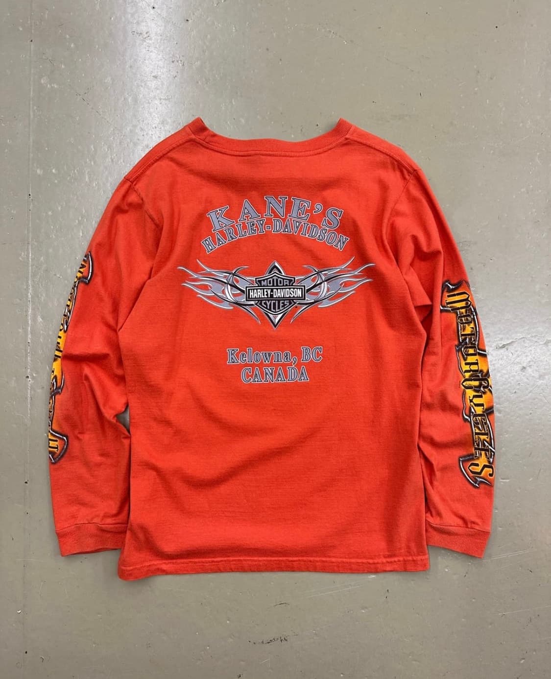 할리데이비슨 롱슬리브 오렌지 상품이미지5