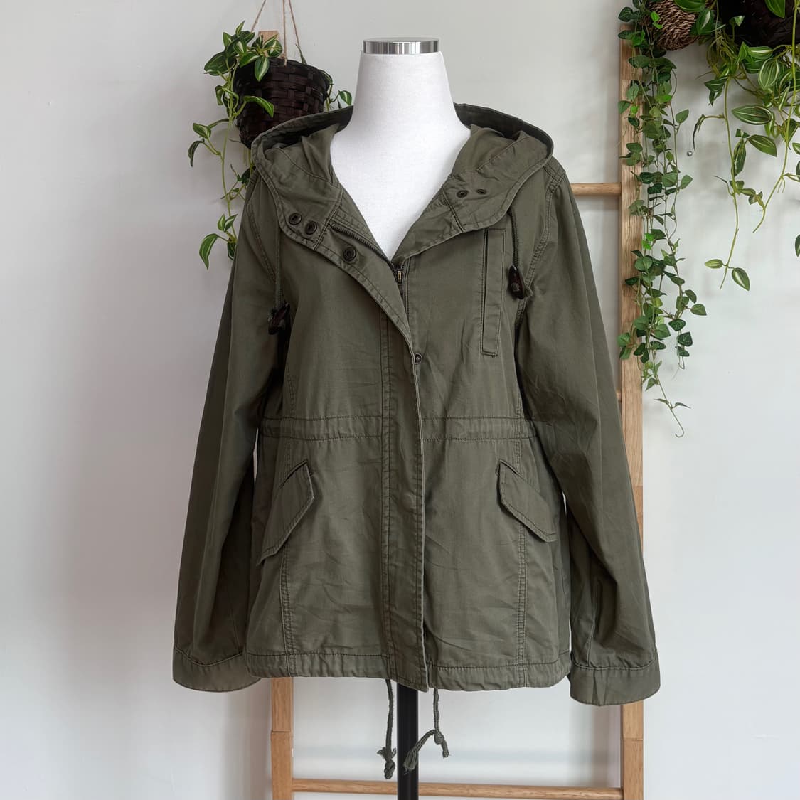 JPN/ 모리걸카키야상 숏야상 아방핏야상 모리룩야상 토글야상 카키야상  상품이미지3