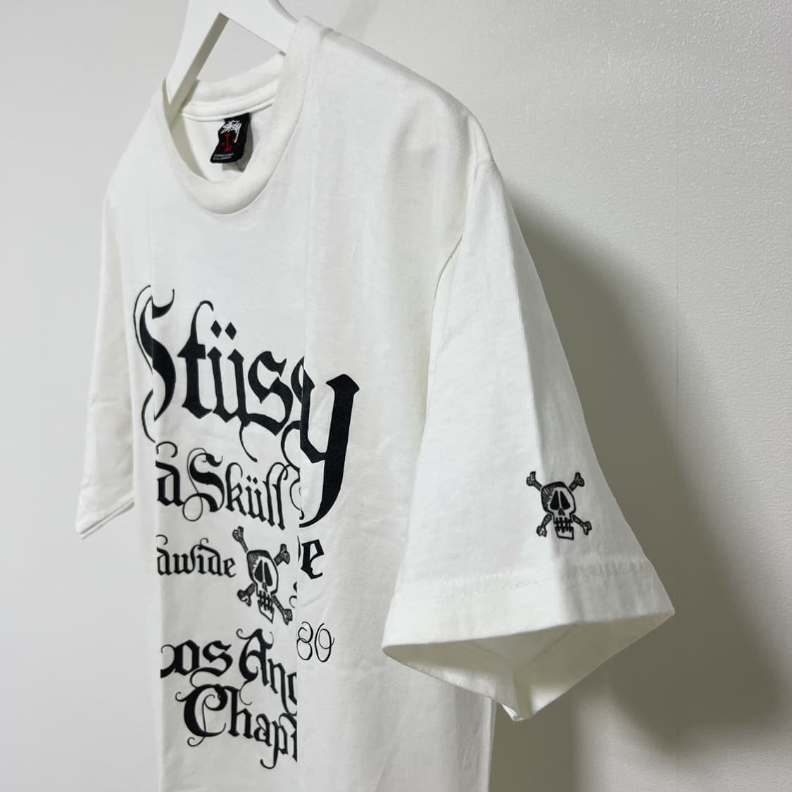 스투시 LA 챕터 Old Skull Tribe 티셔츠 화이트 상품이미지6