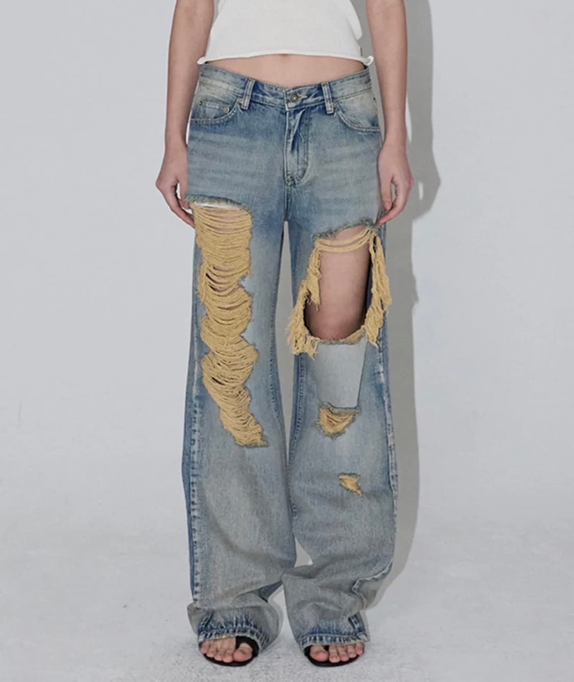 새상품) 이네기 데님 S사이즈 상품이미지1