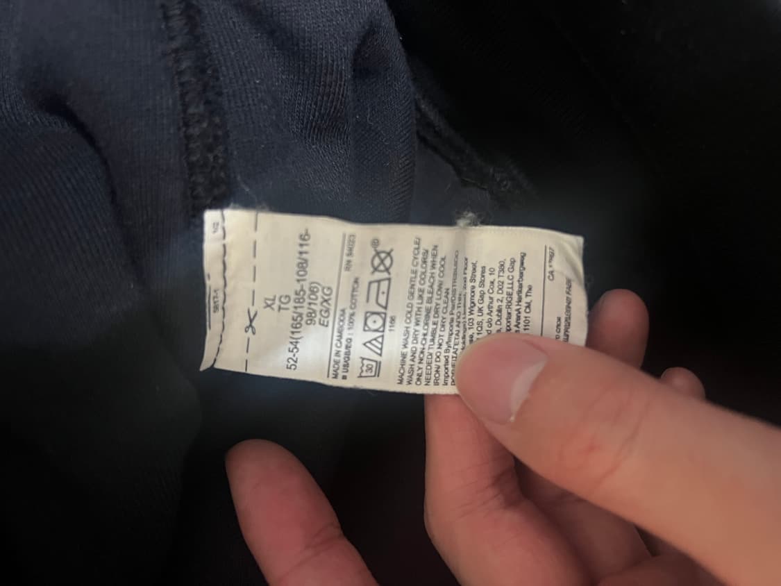 이지 갭 후드 (퍼펙트 후디 ) 블랙 xl 상품이미지4