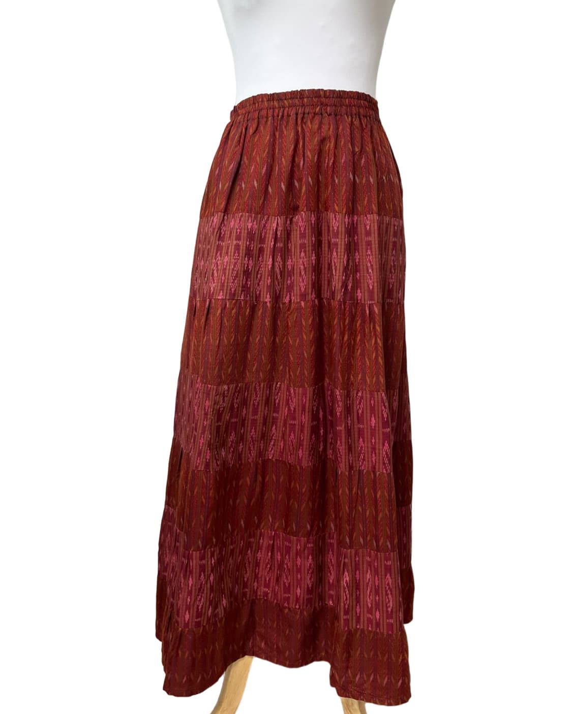 Thai silk red skirt 상품이미지6