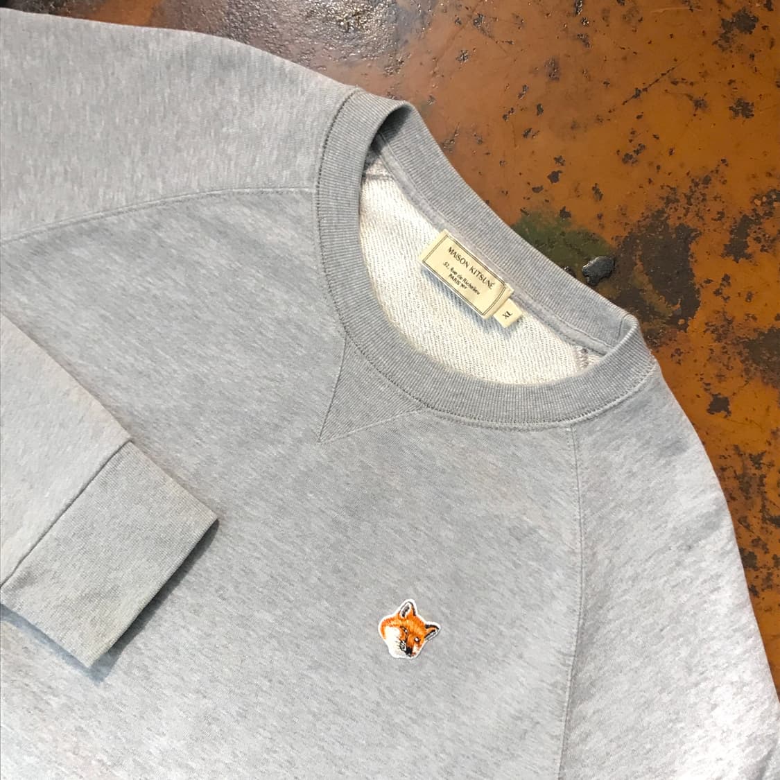 메종 키츠네 그레이 쭈리 맨투맨 남성 105 110  상품이미지3