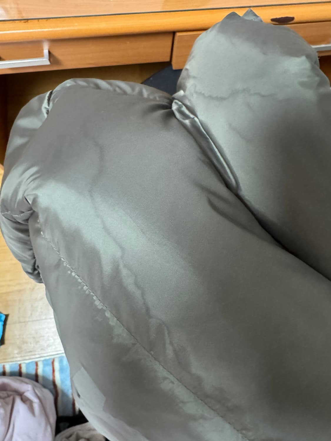 사파리스팟 1/2 베이직 사파리 다운 패딩 1사이즈(하자o) 상품이미지6