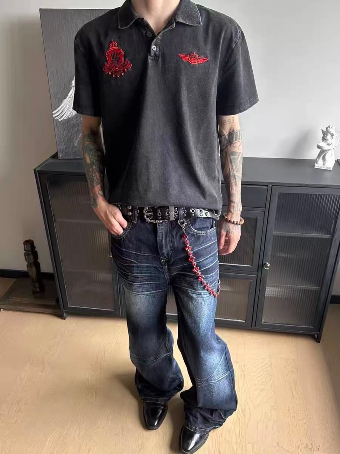 VINTAGE faded polo t-shirts 상품이미지5