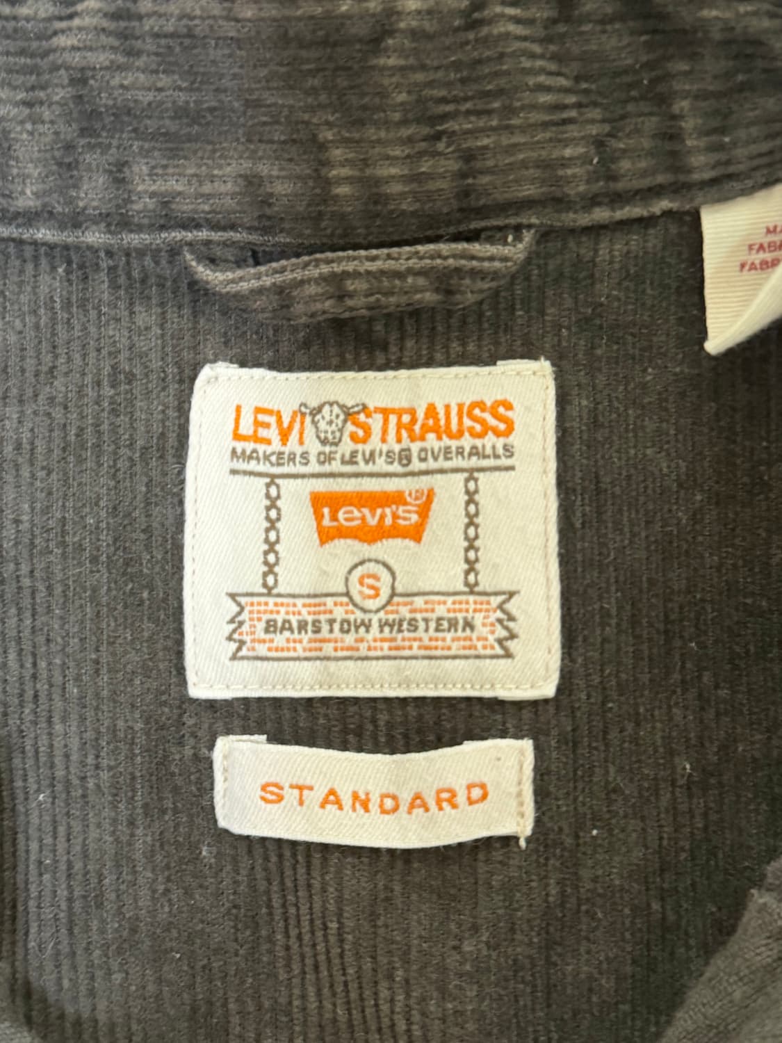 (S)리바이스 코듀로이 웨스턴 셔츠 상품이미지4