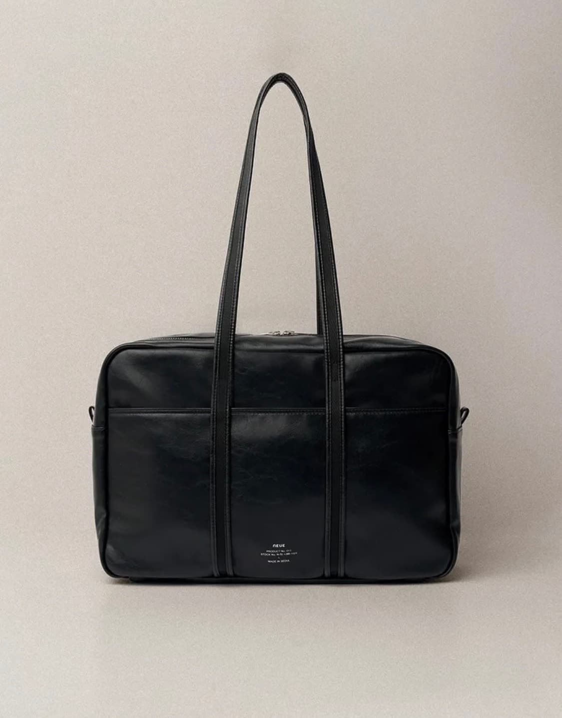 노이에 레더보스턴백 블랙 미디움 상품이미지1