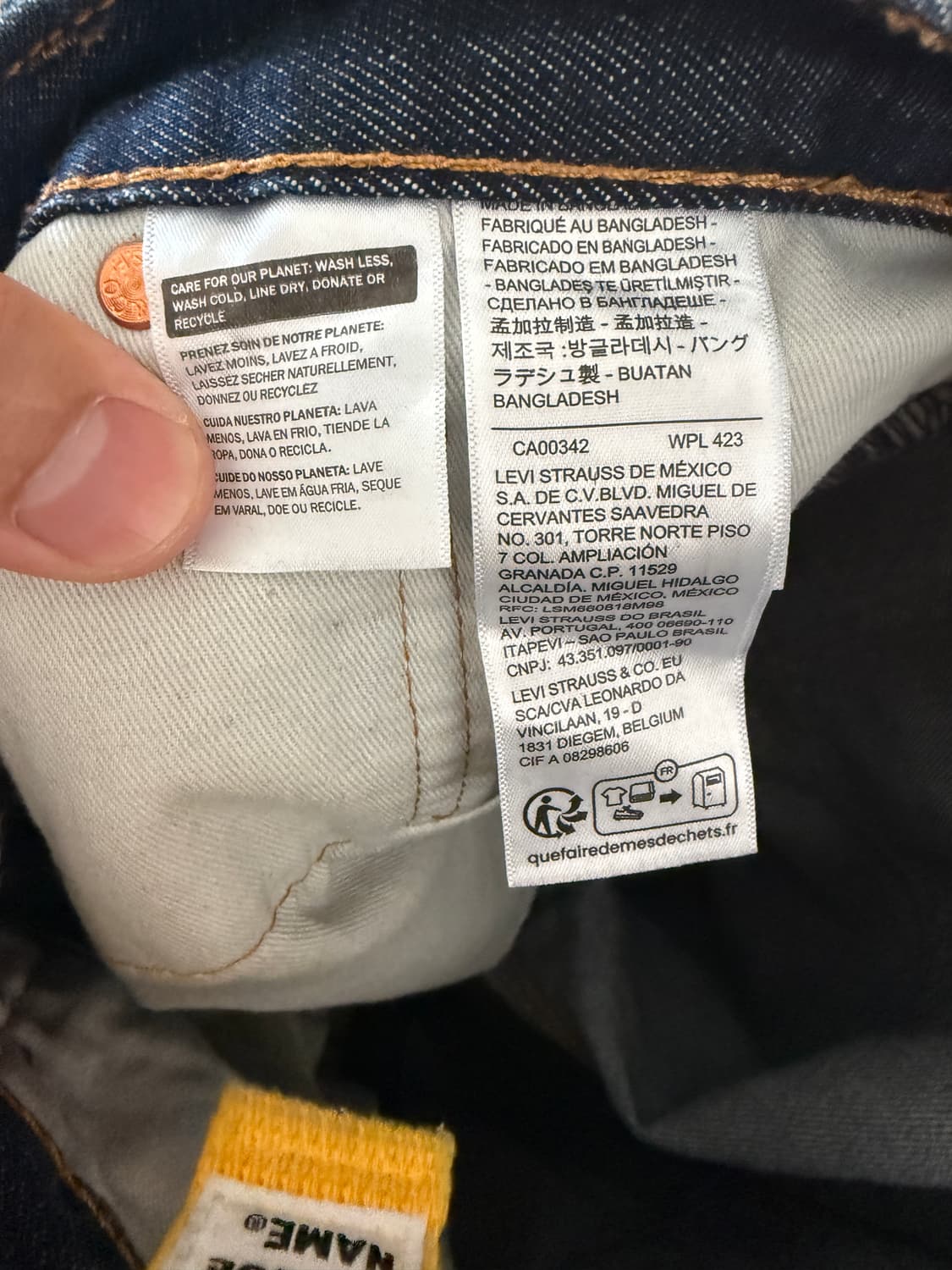 리바이스 555 34/32 지퍼플라이 가죽탭 상품이미지9
