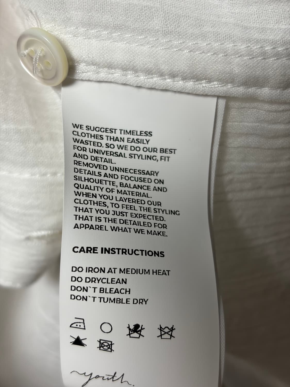 유스 25ss buttoned shirt M 상품이미지4