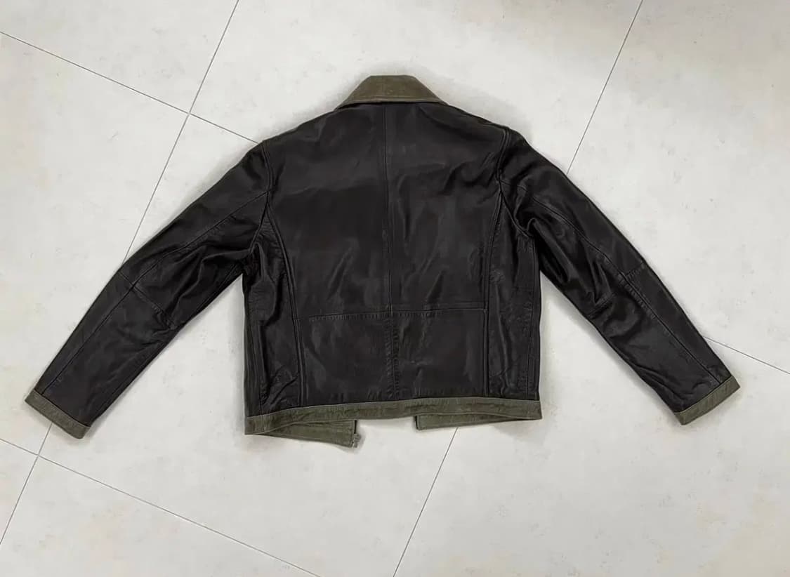 자라 콘트라스트 양가죽 레더 가죽 자켓 S (97) 새상품 상품이미지4