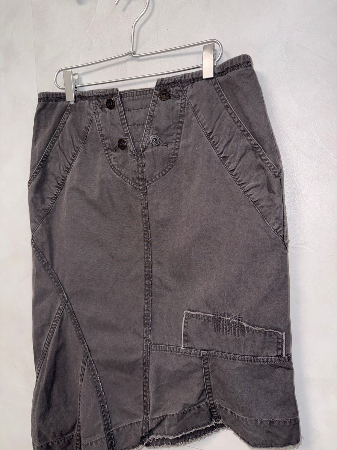 DIESEL charcoal patch line unbalanced sk 상품이미지4