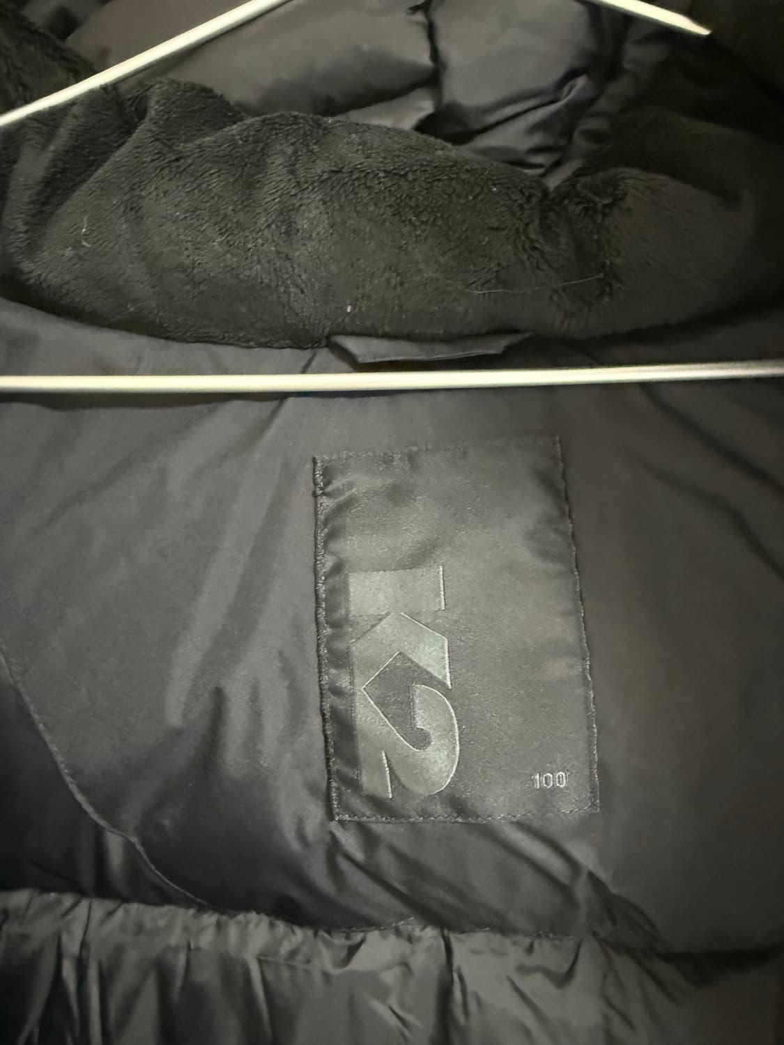 K2 구스 롱패딩 블랙 L(100) 상품이미지4