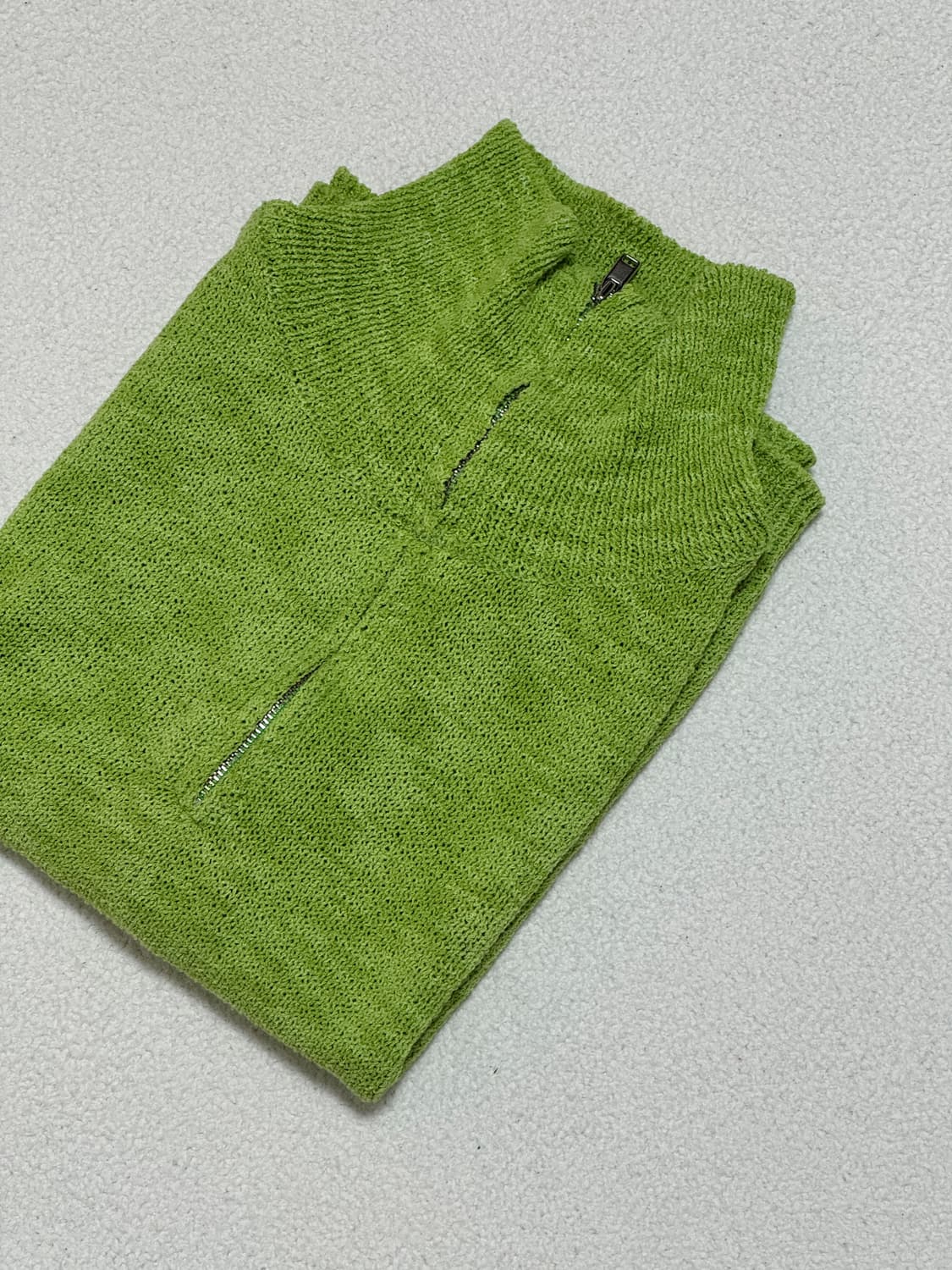 더 오픈 프로덕트 하프집업 니트 베스트 상품이미지6