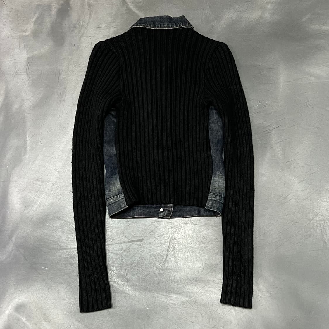  미스식스티 니트 배색 트러커 자켓 y15585 상품이미지2