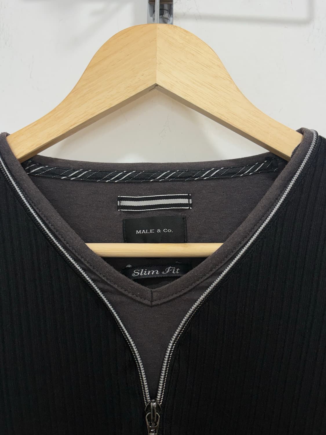 Male & Co. 레이어드 지퍼 긴팔티셔츠 상품이미지5