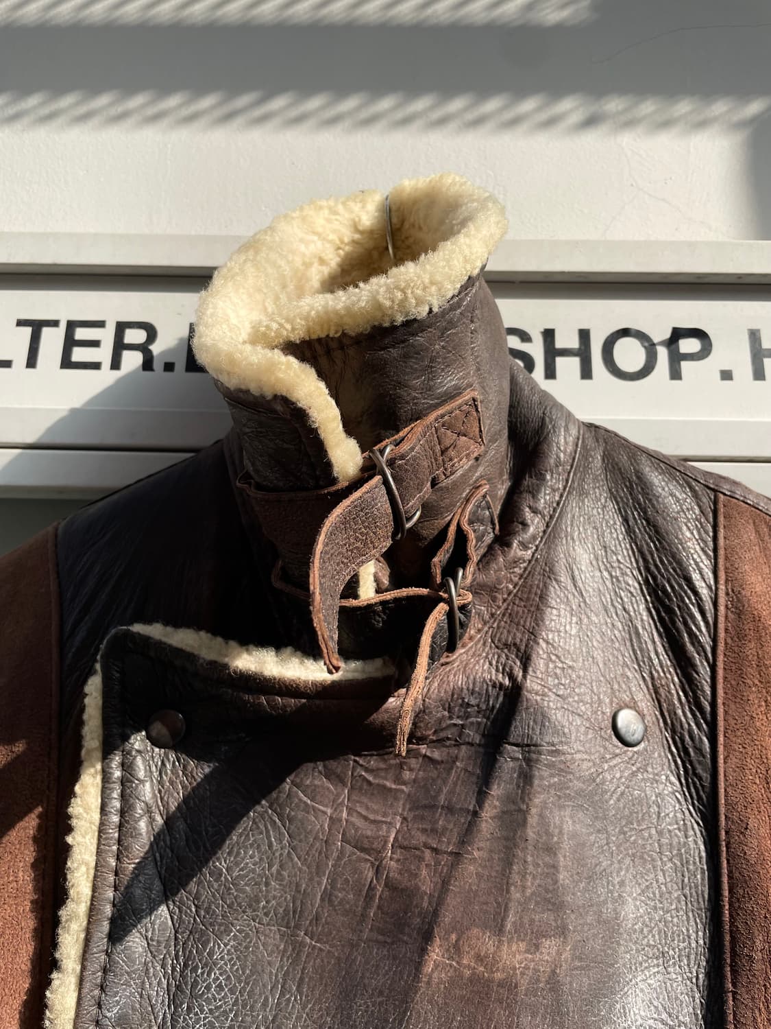 Vintage Real Leather Shearling Mustang 상품이미지4