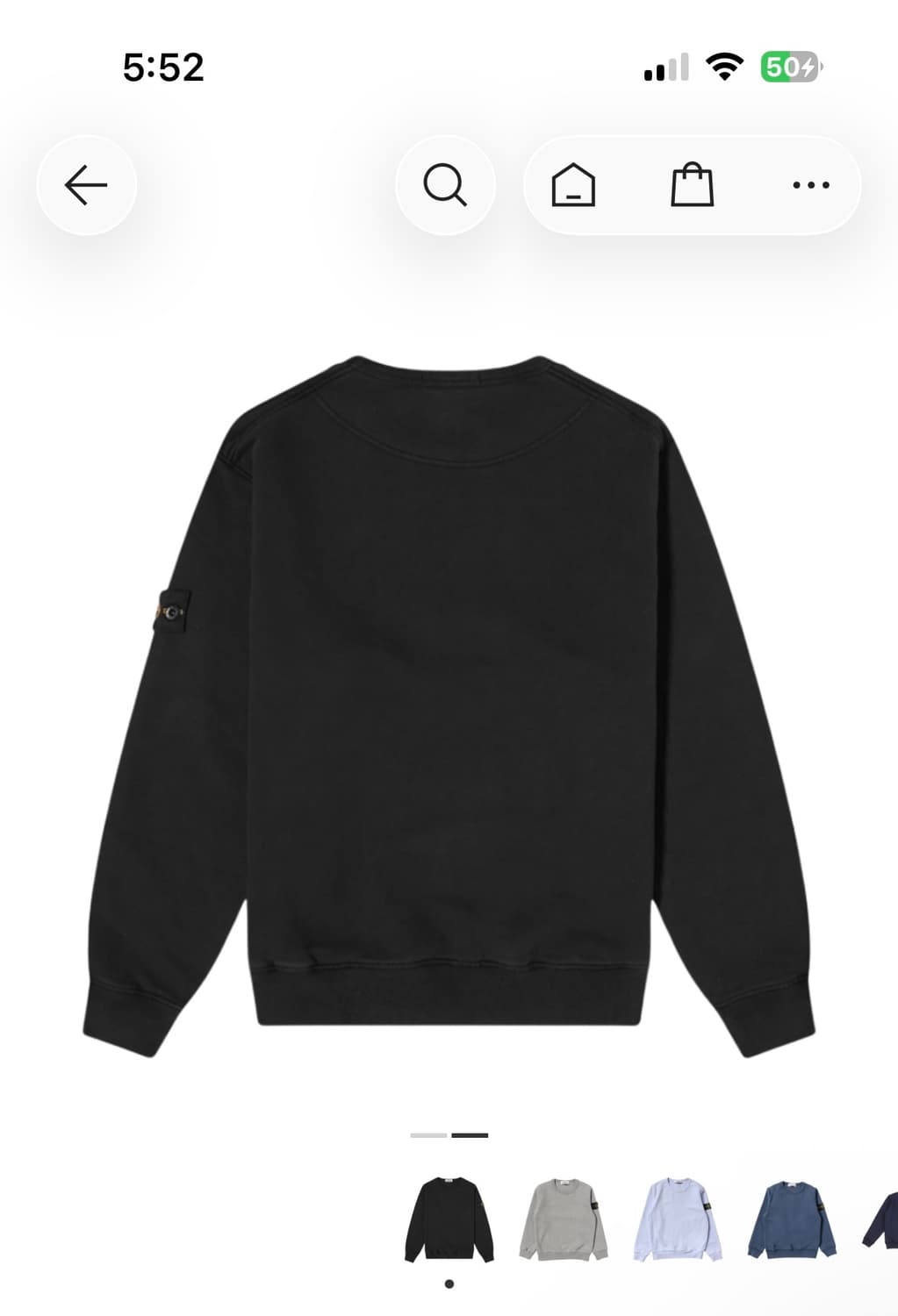 스톤아일랜드 맨투맨(급처) 상품이미지2