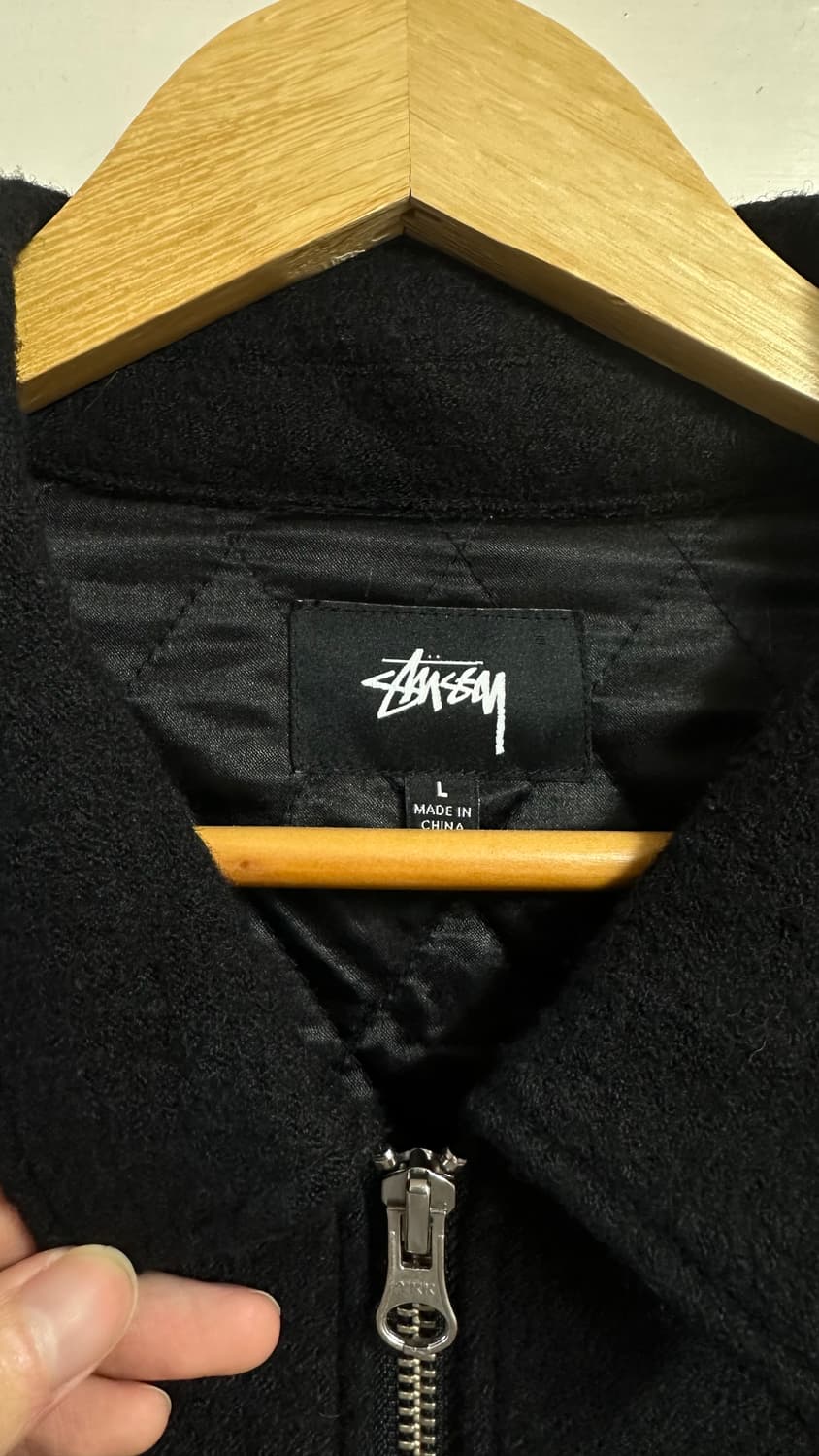 스투시 x 파타 보일드 울 셔츠 자켓 L사이즈 상품이미지5