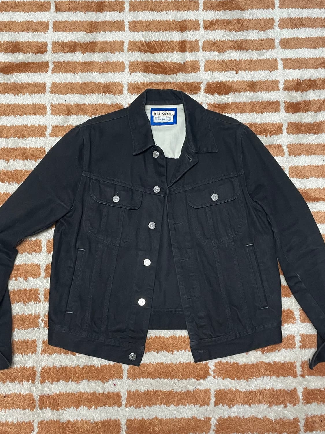 아크네 데님자켓 48 블랙 팝니다 상품이미지1