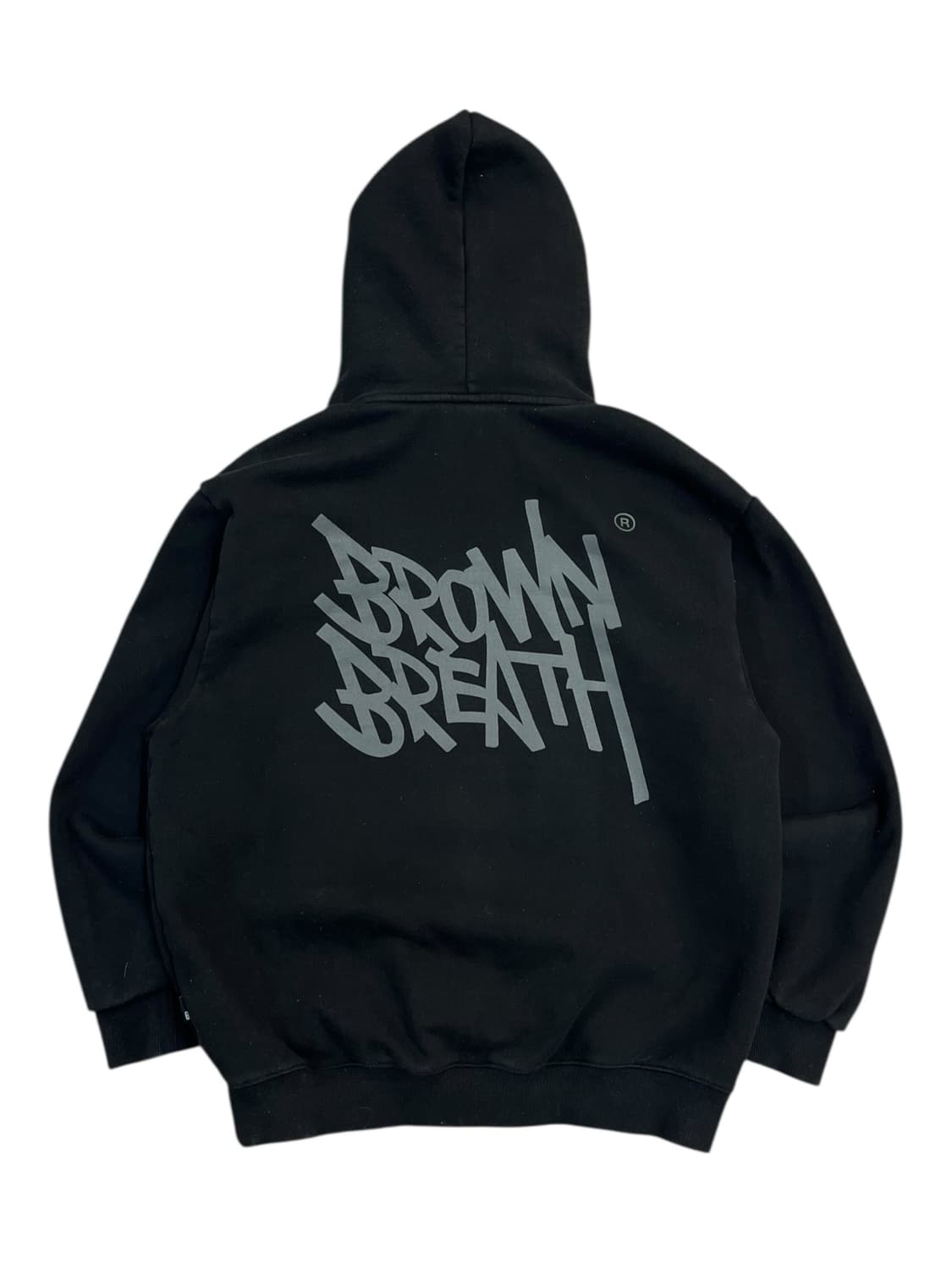 브라운 브레스 기모 후드티 블랙 S #csz2535 상품이미지3