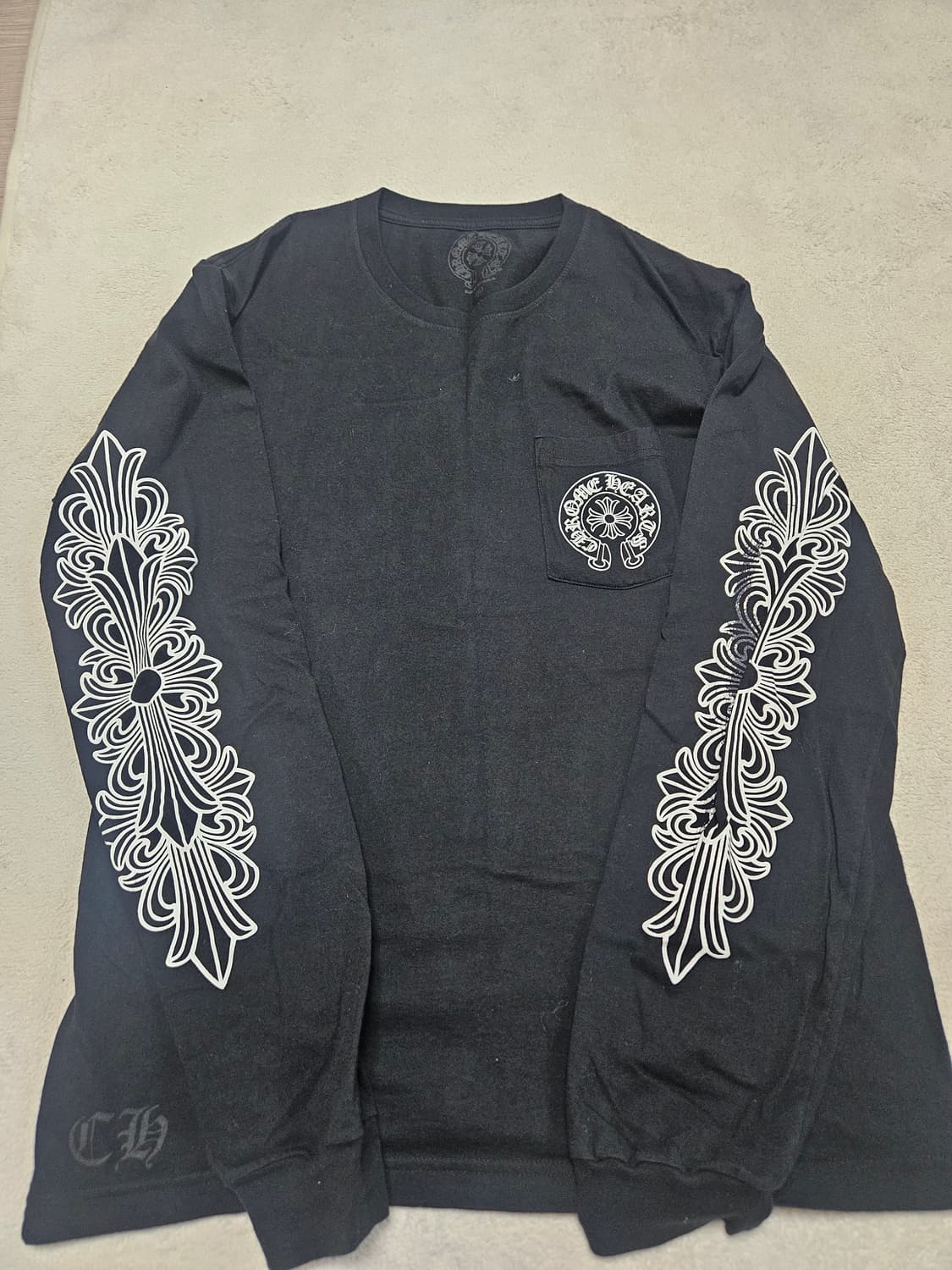 [L] 크롬하츠 LA 홀스슈 플로랄 롱슬리브 상품이미지1