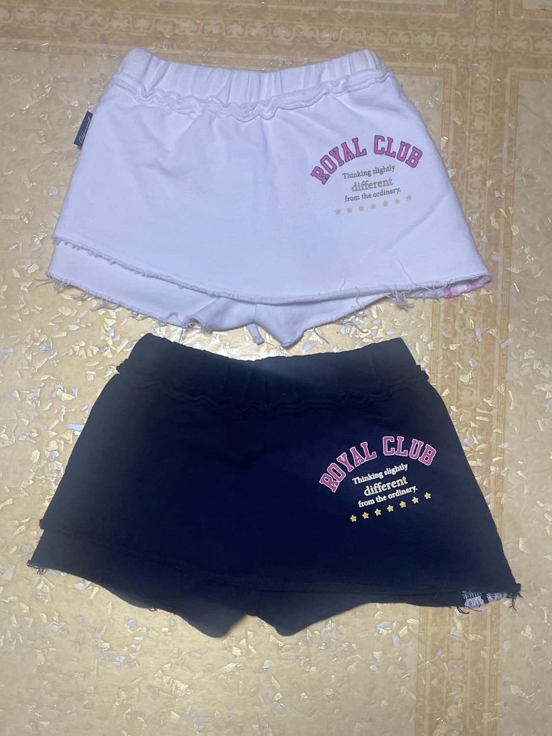 오드원아웃 Lace line sweat skirtpants navy 상품이미지7