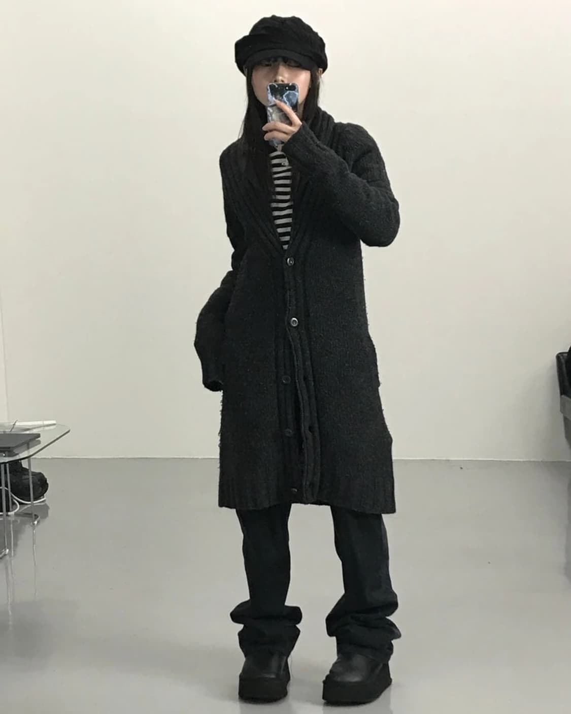 Japanese Wool Long Knit Cardigan 상품이미지1