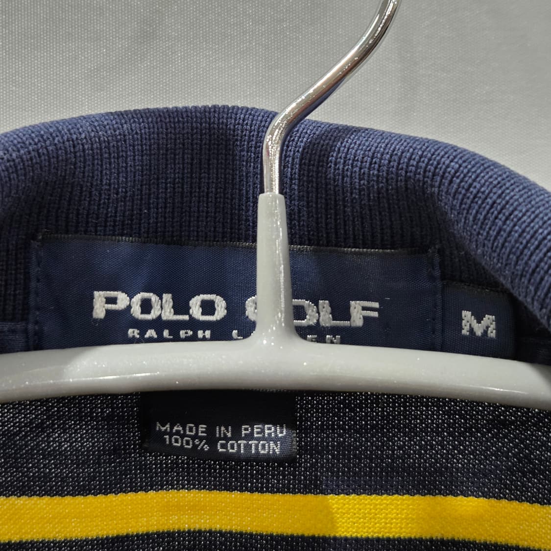 폴로랄프로렌 골프 피케 카라 스트라이프 반팔티 M  상품이미지2