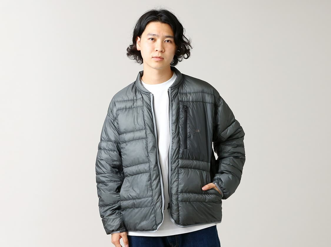 노스페이스 퍼플라벨 라이트 필드 다운 자켓 그레이 경량 패딩 L 상품이미지8