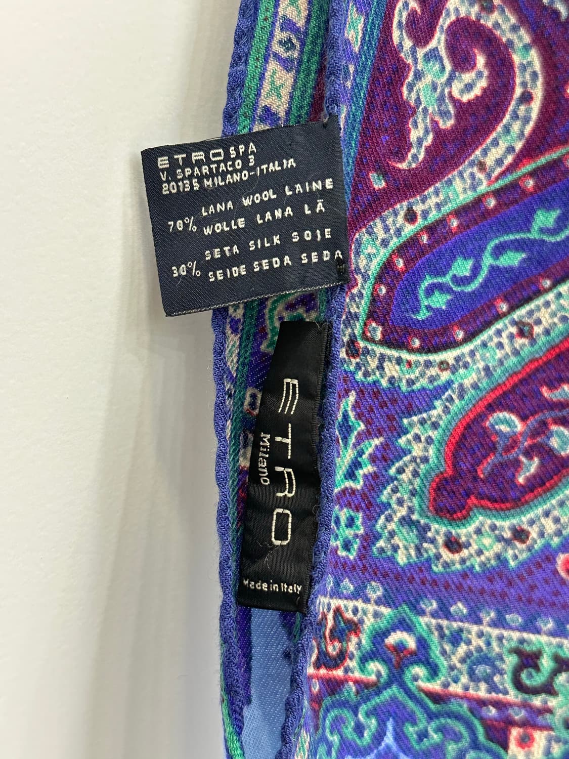 에트로 울 실크 머플러 상품이미지6