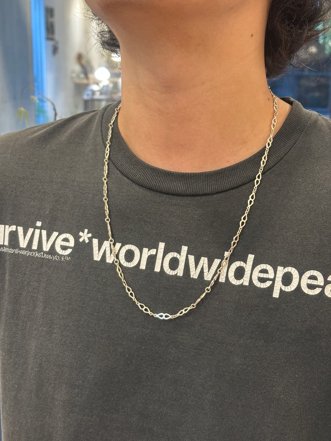 Vintage 925silver chain necklace 상품이미지4