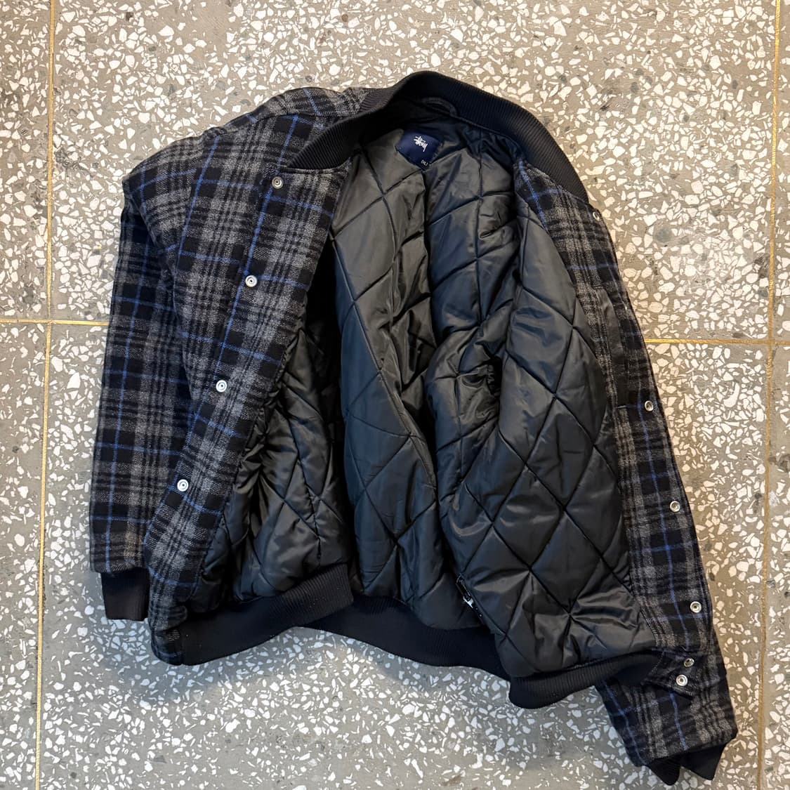 00s 올드 스투시 울 체크 자켓 상품이미지3