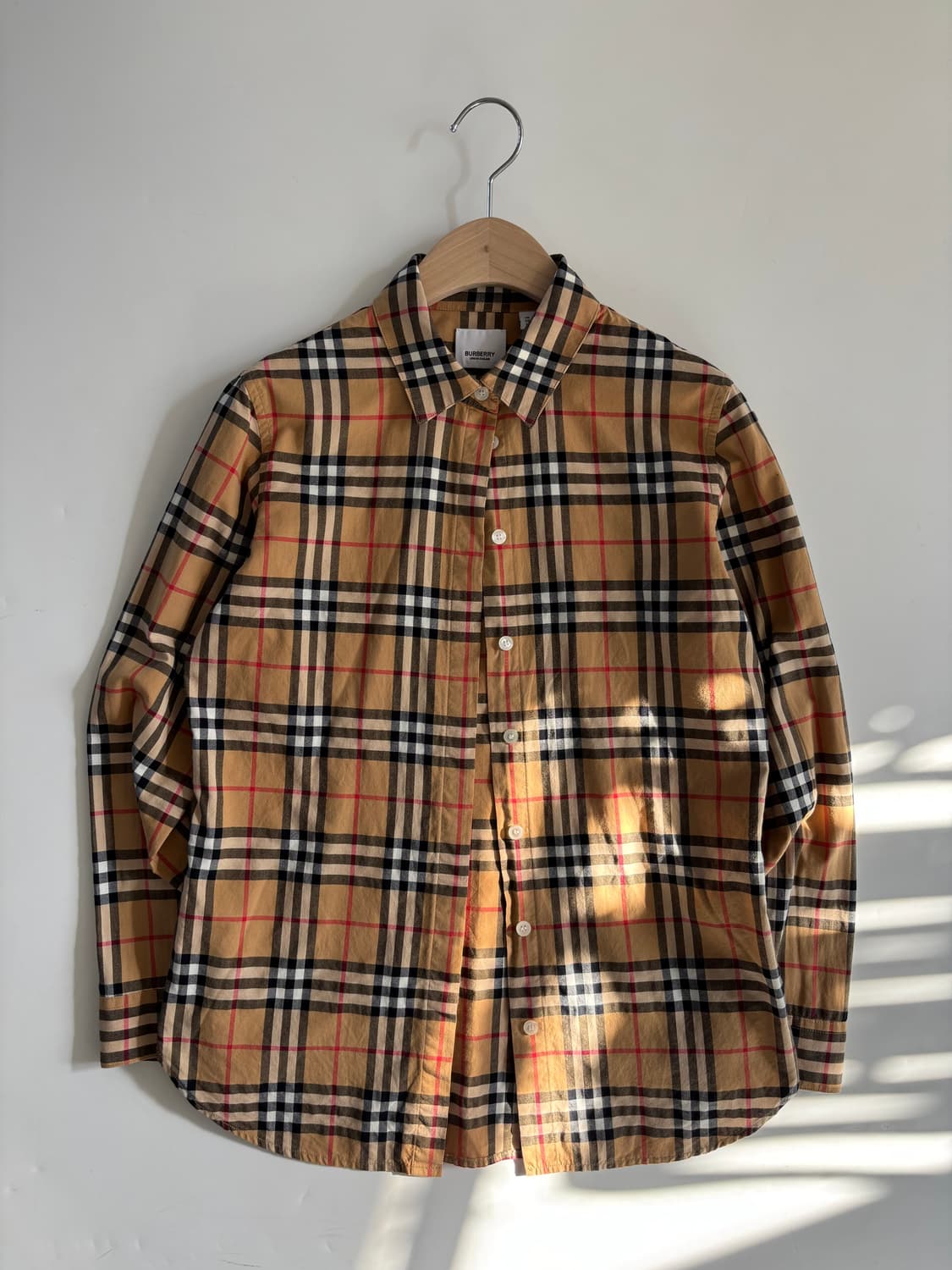 Burberry 버버리 릴렉스드 핏 체크 셔츠  상품이미지1