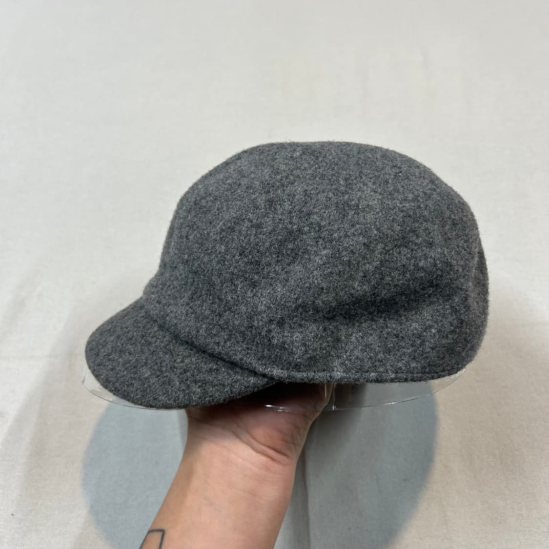 캉골 헌팅캡 모자 울소재 그레이 상품이미지4