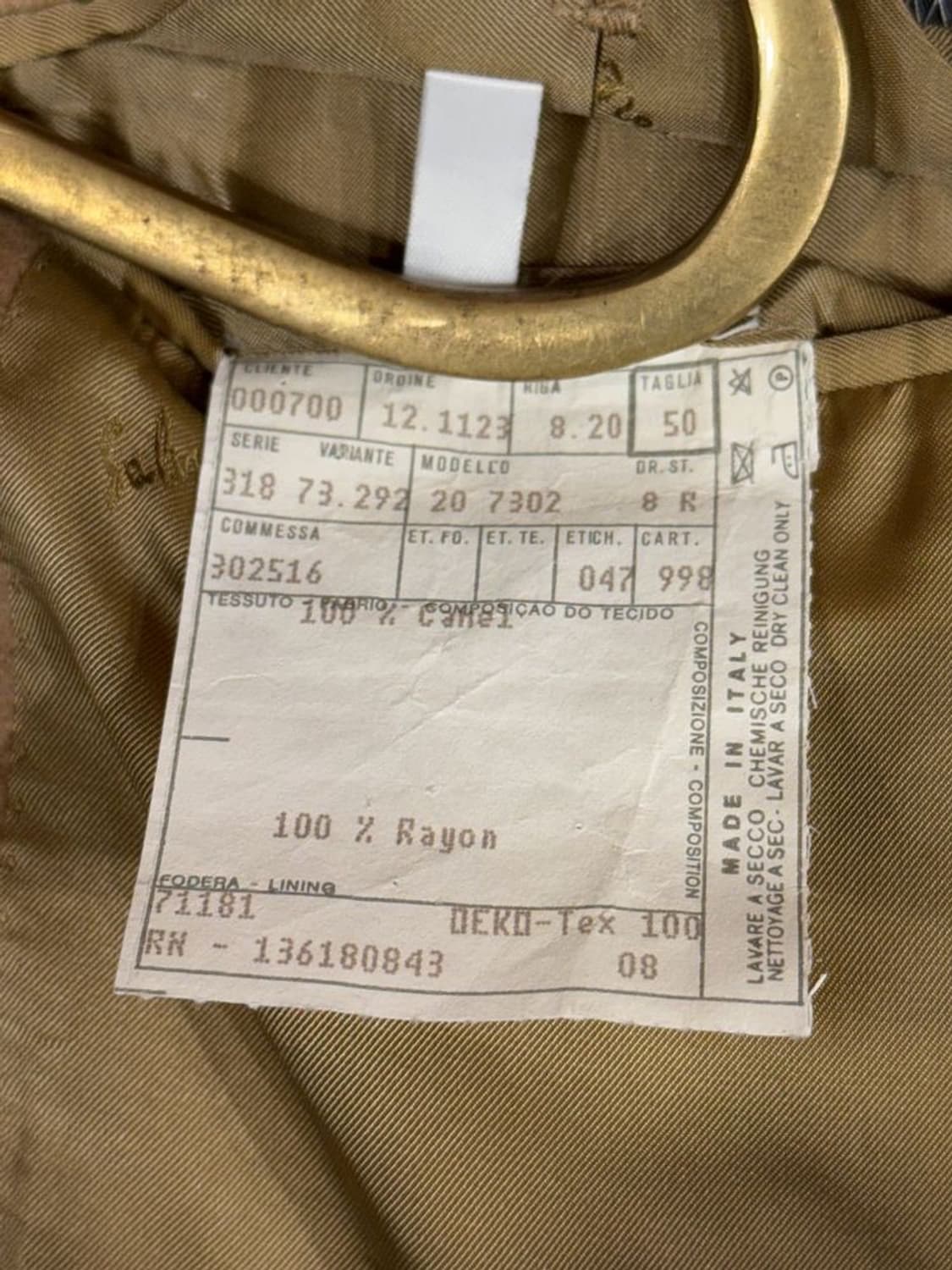 페레가모 카멜 자켓 상품이미지9