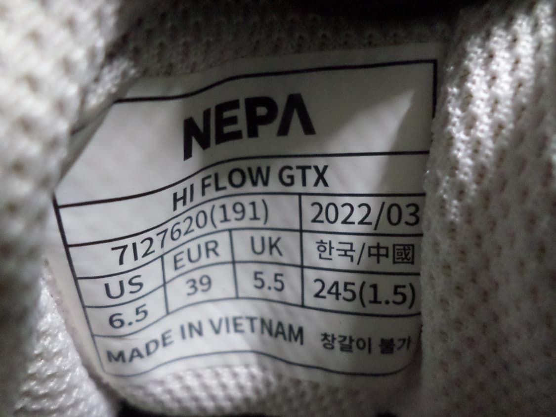 후루룩구제 245 네파 하이플로우 GTX 인빈서블 보아 트레킹화 신발  상품이미지10