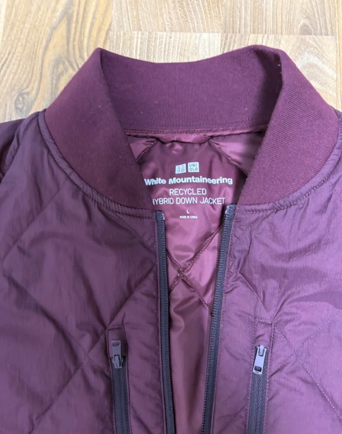 유니클로 화이트 마운티니어링 다운 자켓 L 상품이미지2