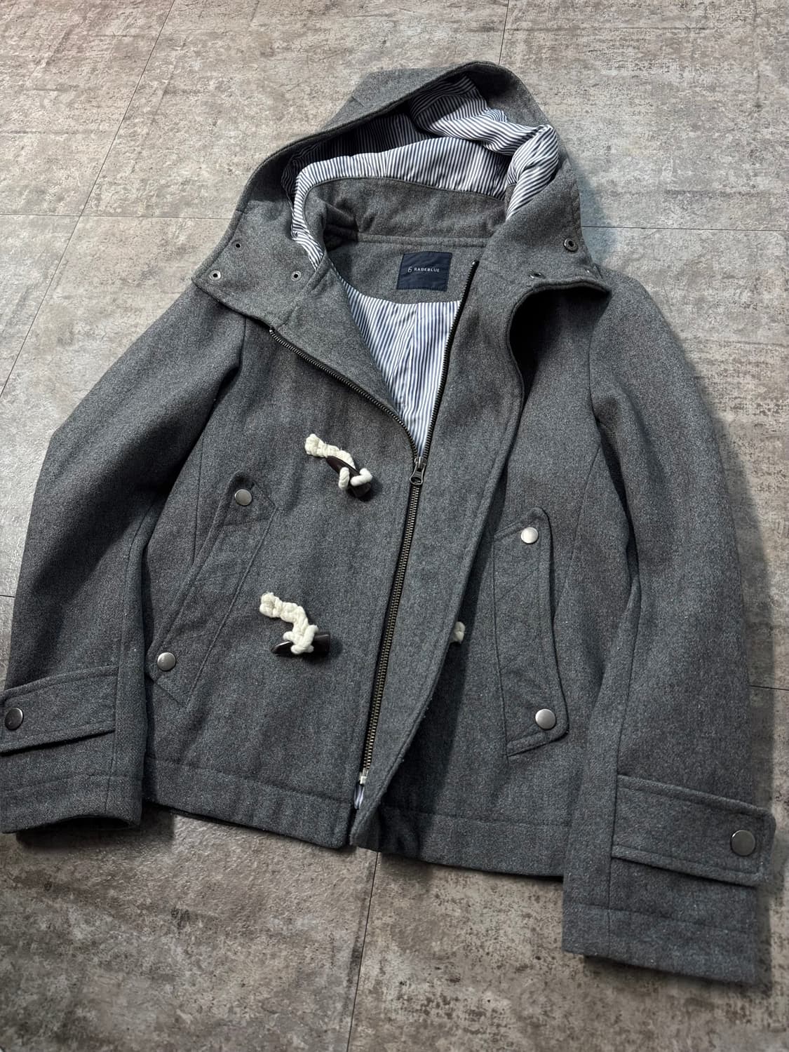 후디드 울 더플 코트  상품이미지2