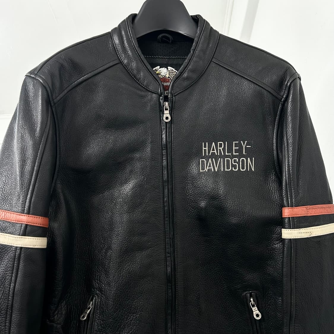 할리데이비슨 엠브로이더리 소가죽 라이더 자켓 상품이미지7