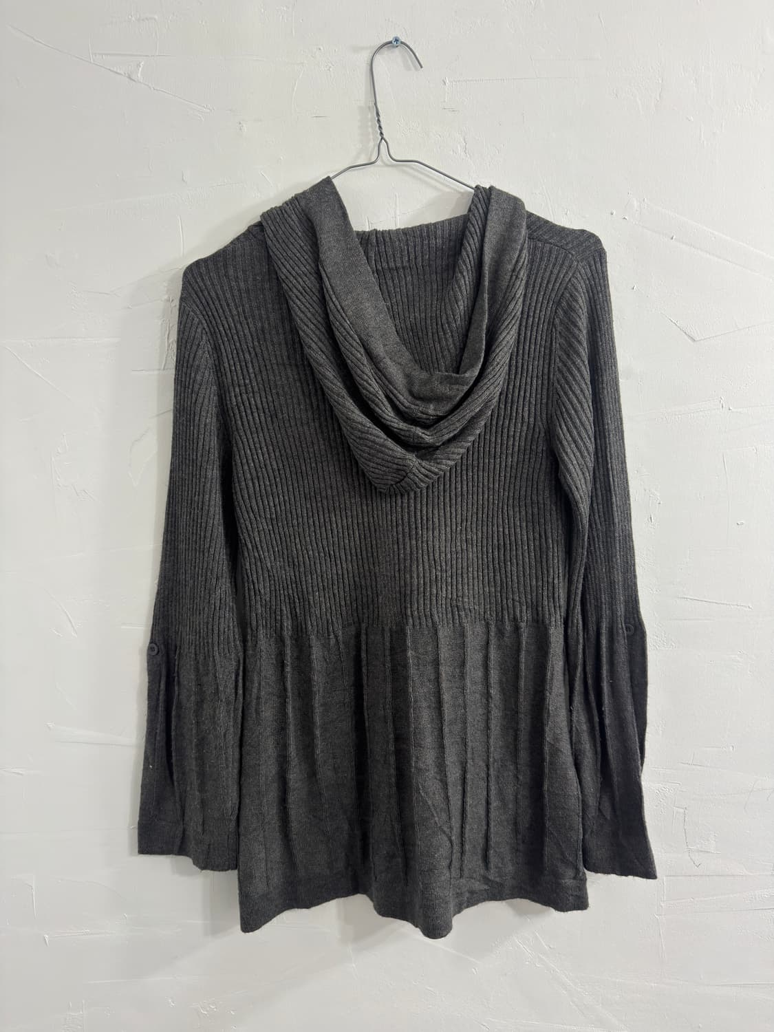 season flow knit hood cardigan 상품이미지3
