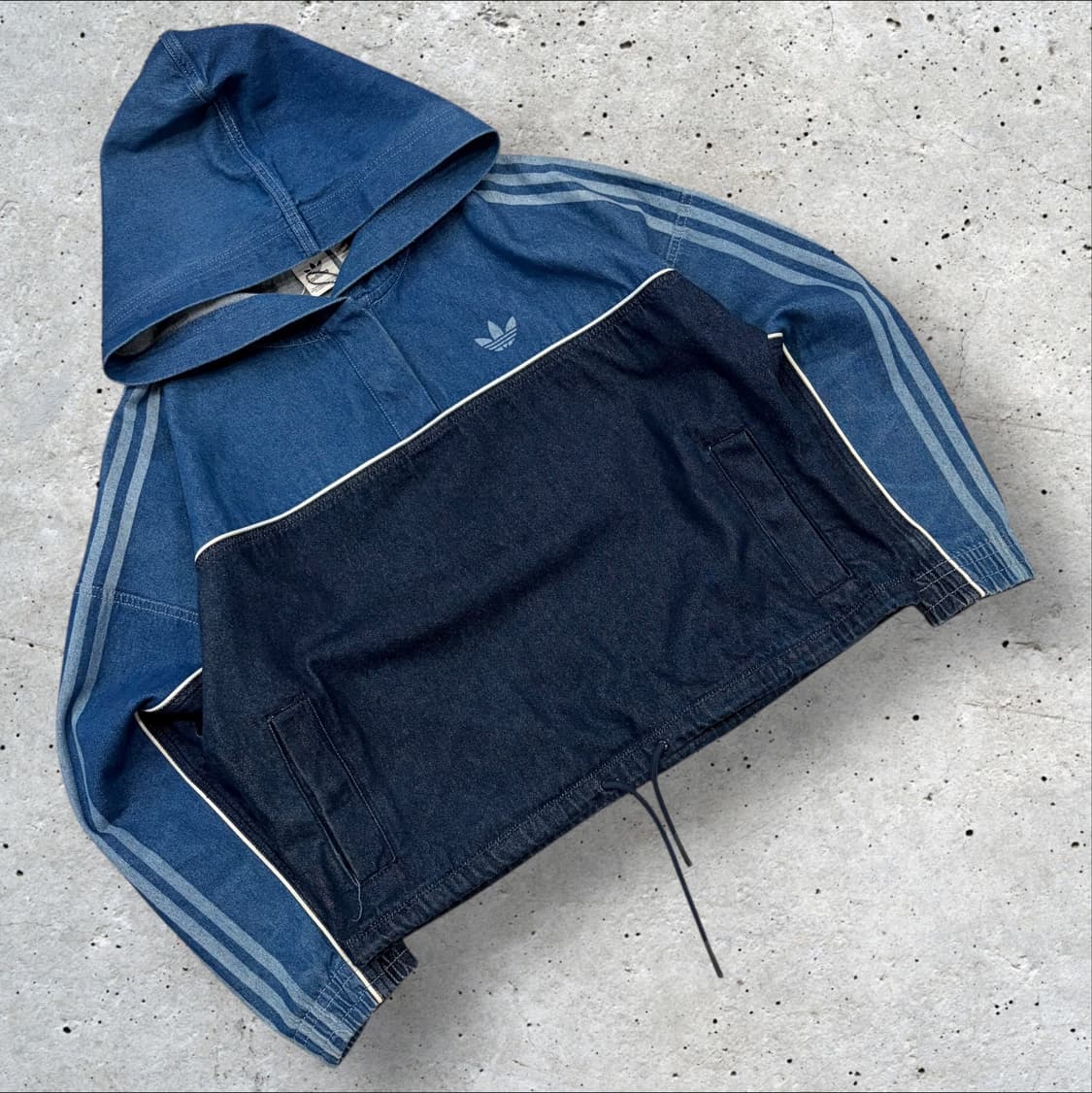 [M] 아디다스 데님 후드 아노락 제니 착용 C459 상품이미지1