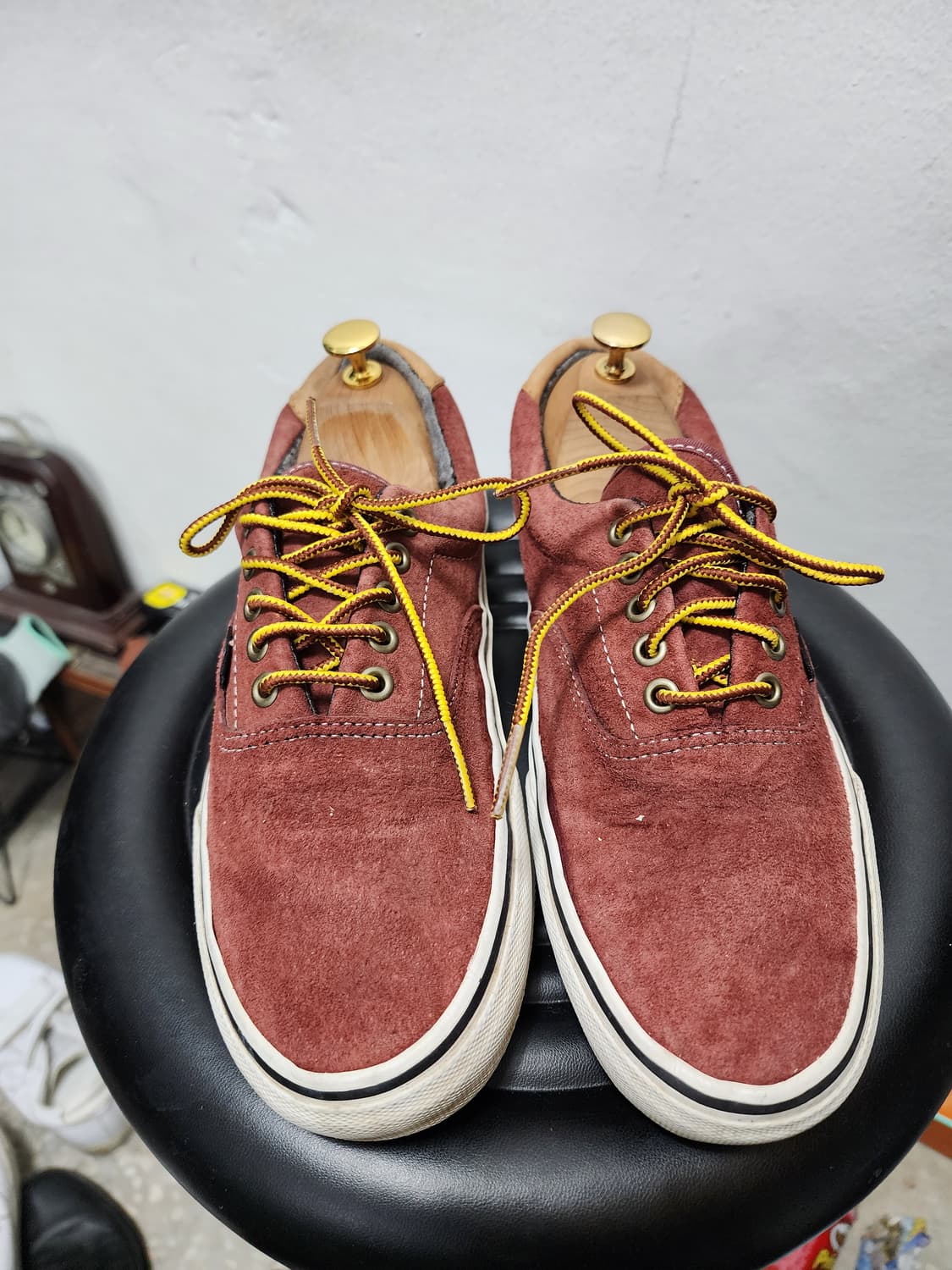 반스 에라59 스웨이드 버건디 스니커즈 상품이미지2