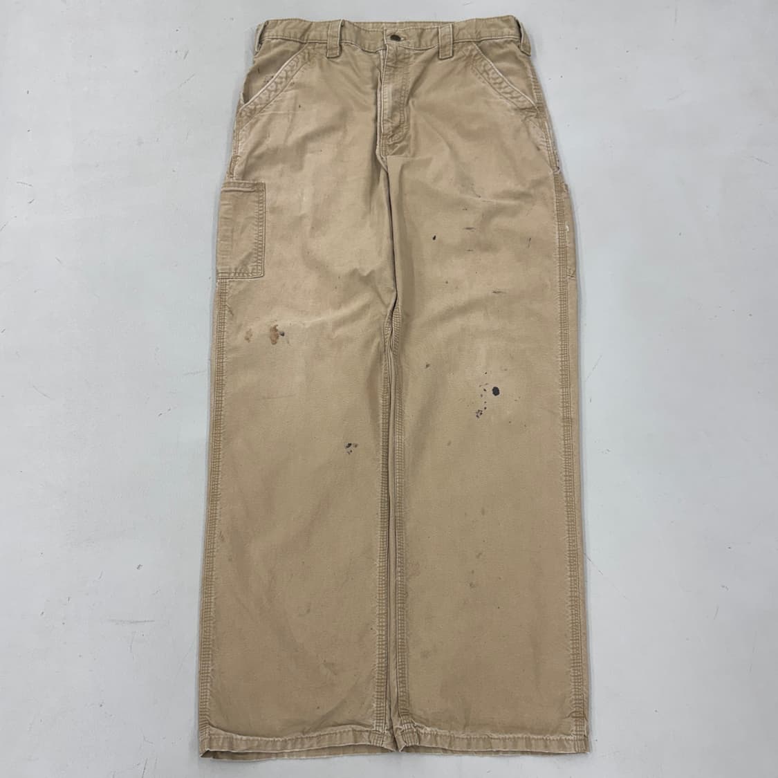 칼하트 OG 가죽패치 카펜터 와이드 페이딩 워크팬츠 상품이미지2