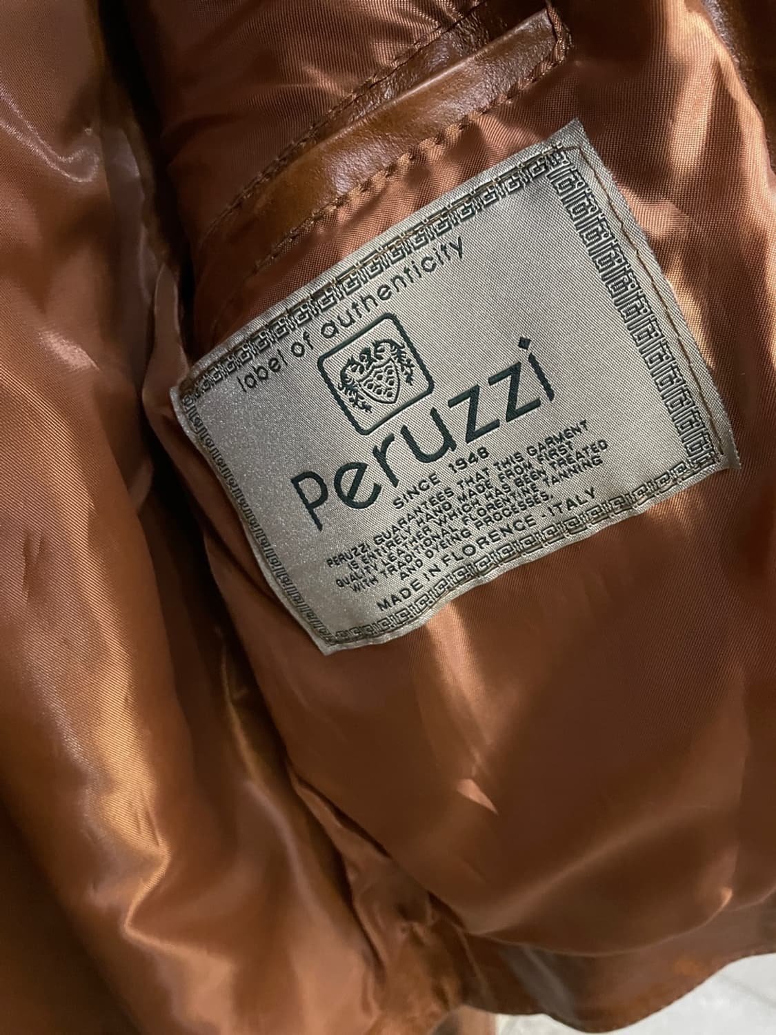 페루치 모터사이클 레더 자켓  상품이미지6