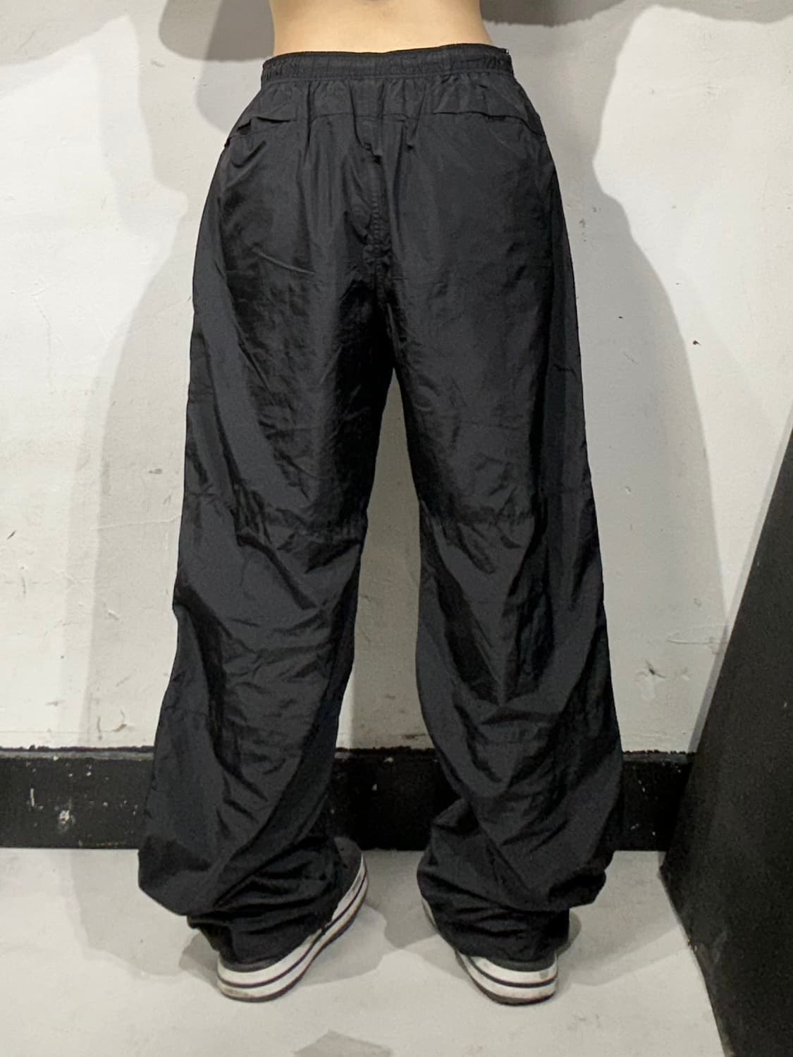 피코 블랙 와이드 트랙 팬츠 올드스쿨 사이드 포인트 추리닝 바지 L 상품이미지3