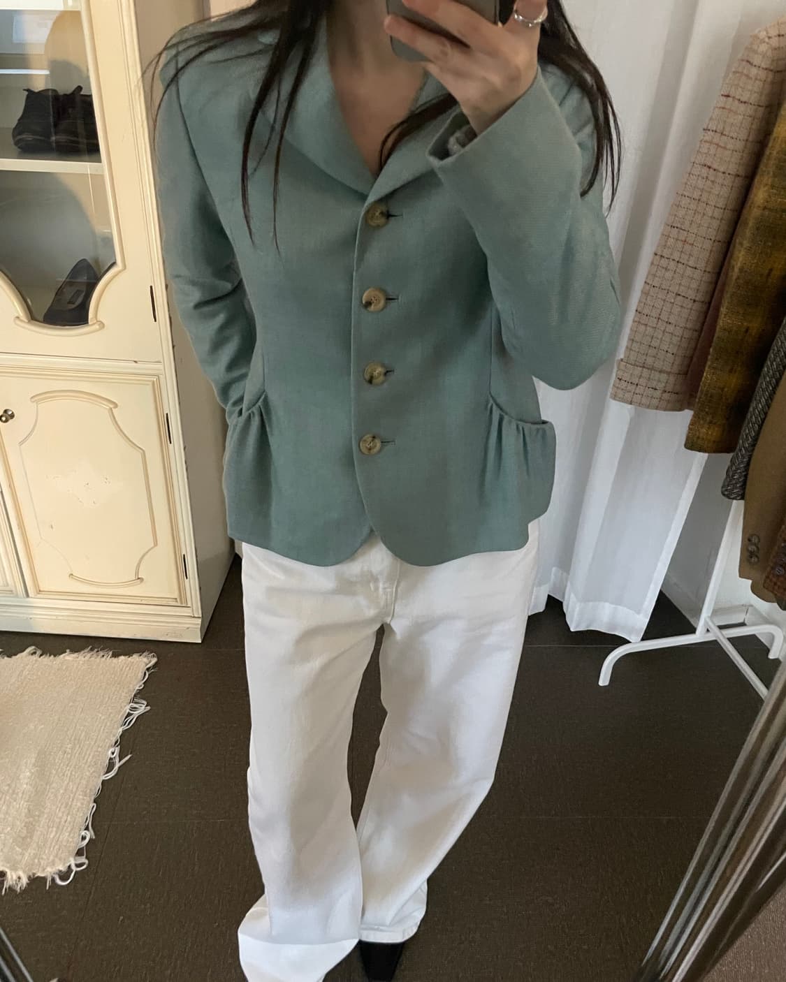 miss gee collection shirring pocket jack 상품이미지10