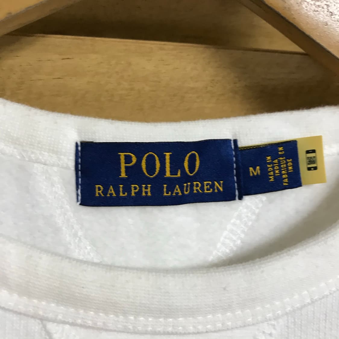 폴로 랄프로렌 신형라인 흰색 라운드 스웻셔츠 상품이미지3