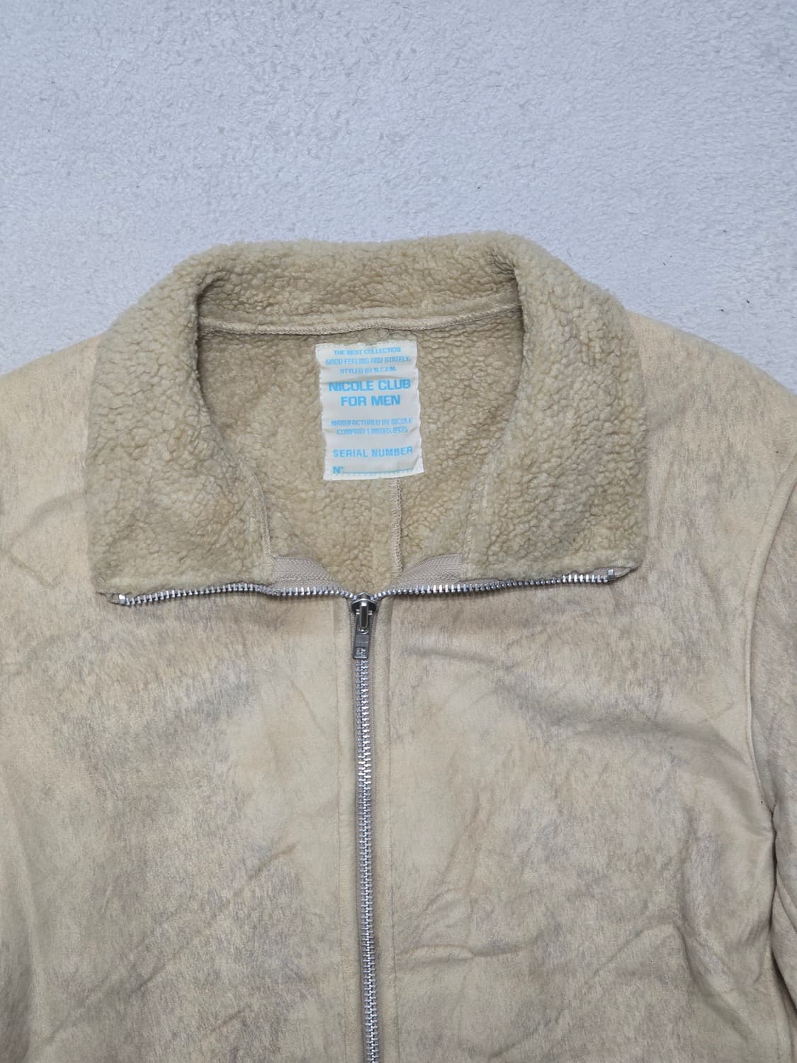 니콜클럽포맨 빈티지 워싱 스웨이드 자켓 상품이미지4