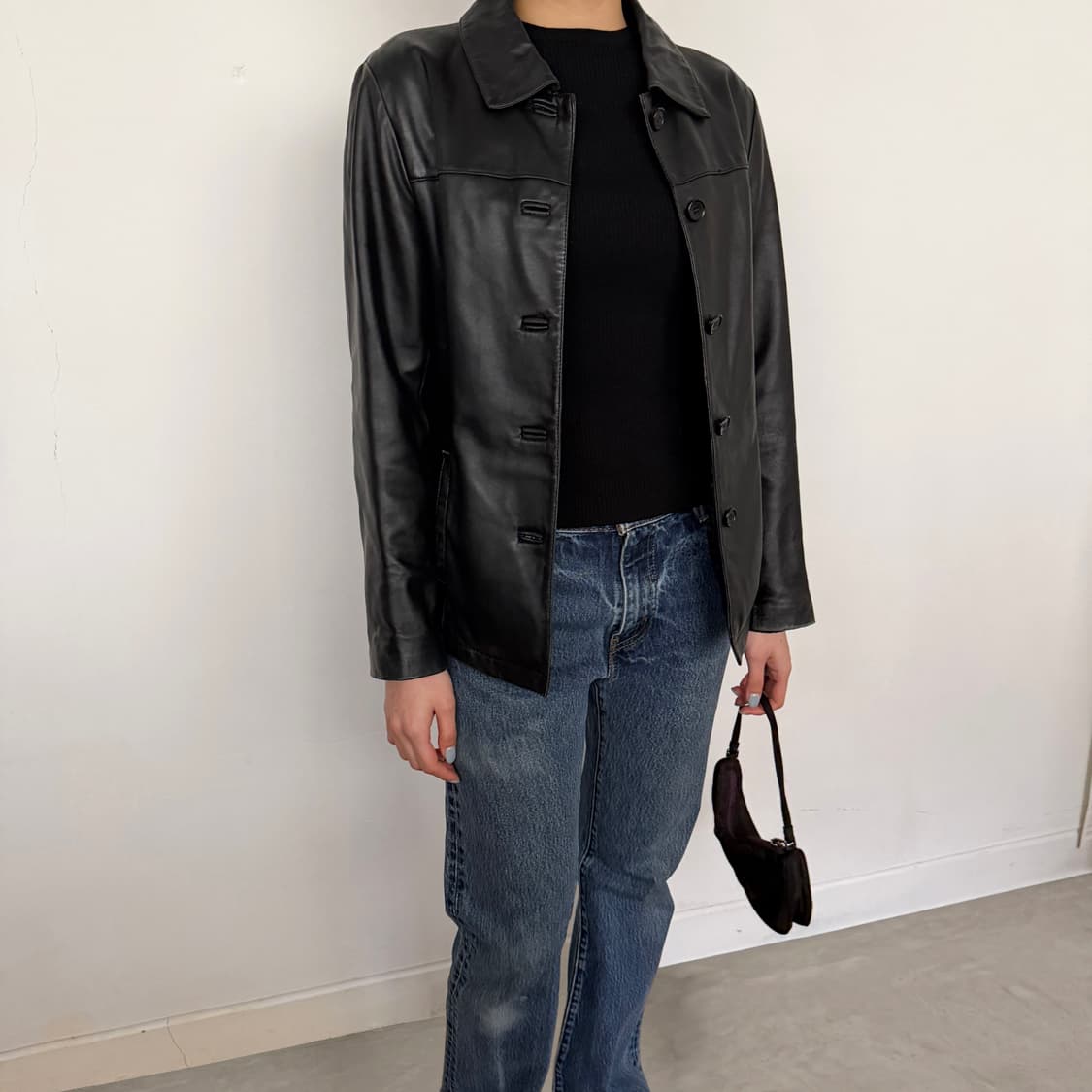 램스킨 Leather Jacket / S 상품이미지8